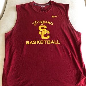 USC Basketball sleeveless Dri-fit shirt